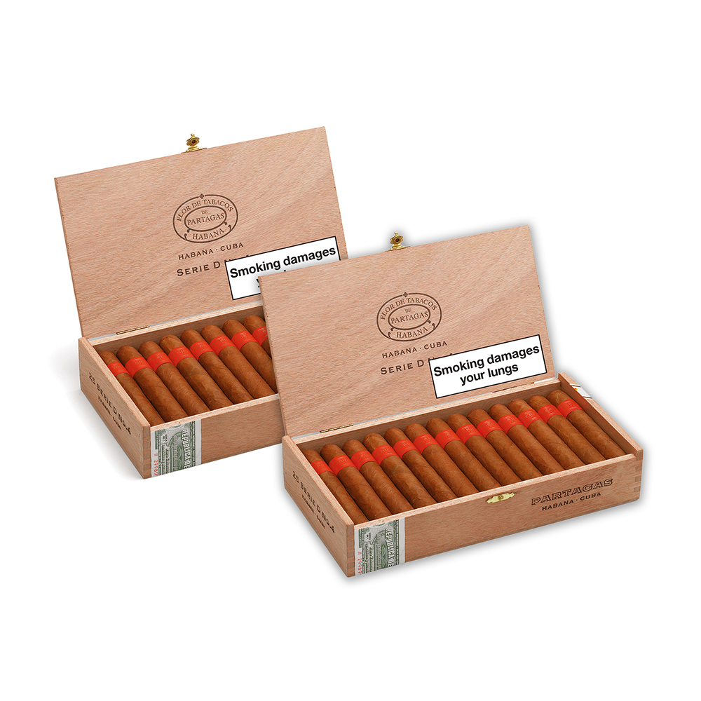 Partagas Serie D No. 4 Cigar - 2 x Box of 25 (50) Bundle Deal
